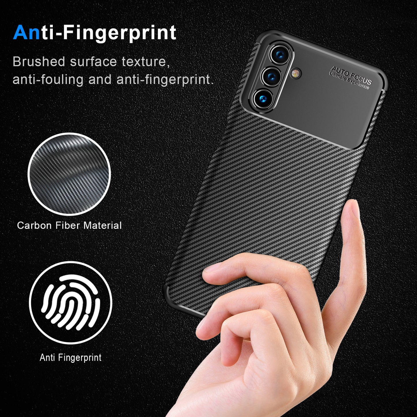 Warlike for Samsung Galaxy A13 4G Case, Stylish Liquid Silicone Slim Full-Body Protective Cover for Samsung Galaxy A13 4G Phone Case - Black