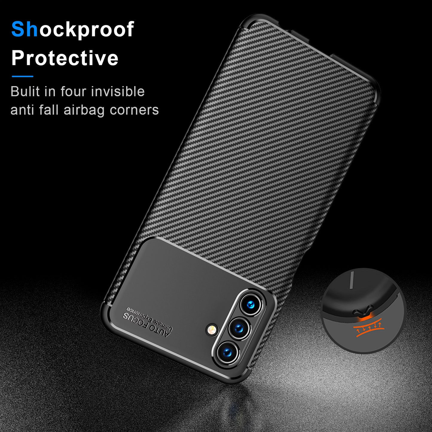 Warlike for Samsung Galaxy A13 4G Case, Stylish Liquid Silicone Slim Full-Body Protective Cover for Samsung Galaxy A13 4G Phone Case - Black